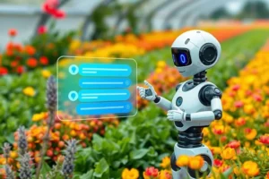 Imagem ilustrativa de um chatbot aplicado à agricultura.