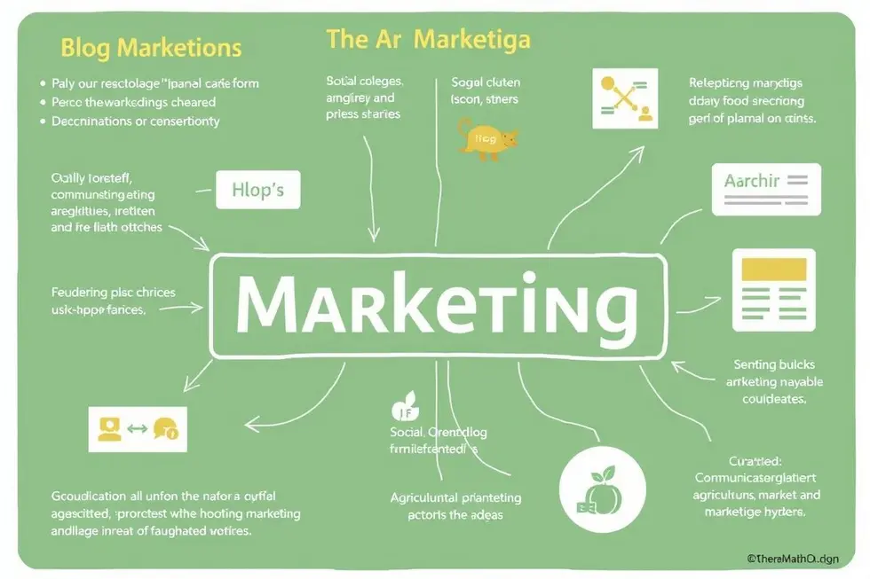 An overview of agricultural marketing strategies emphasizing blogs.