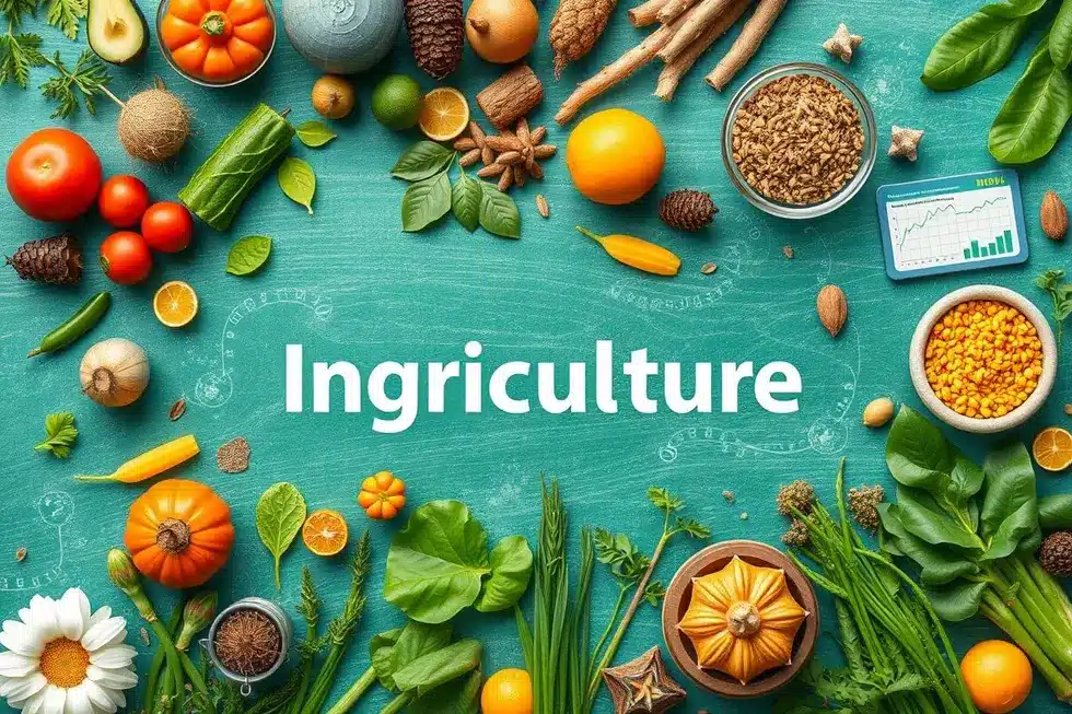 Representação visual rica em agricultura e estratégias de marketing através de infográficos.