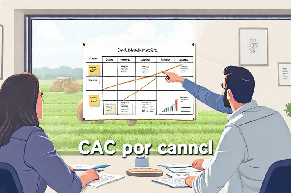 Como mapear e calcular CAC por canal para o agro
