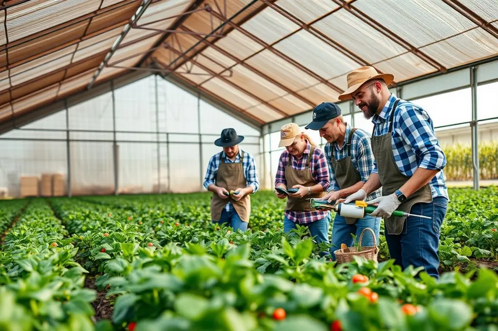 Imagem inspiradora de marketing agro moderno.