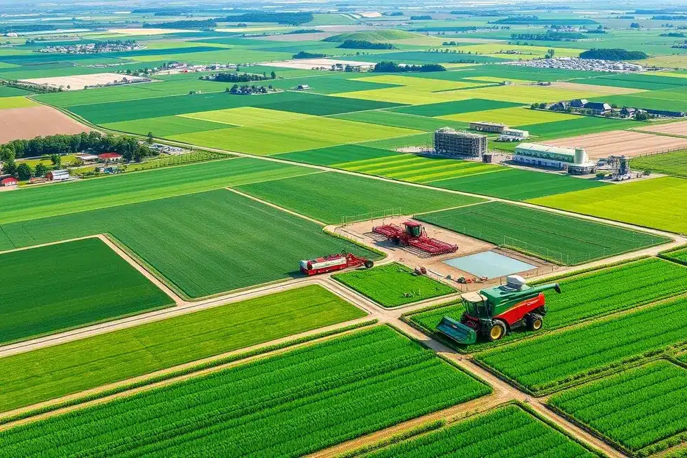 Paisagem agrícola moderna