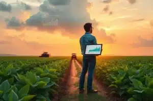Ilustração de Senna reflectindo após imprevisto, relacionando controle e adaptação ao contexto agro.