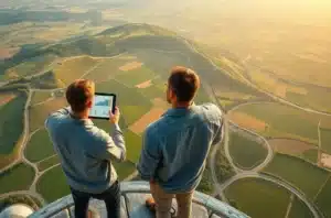 Panorama do Skywalk de Biokovo com mar, montanhas e horizonte, inspirando estratégias de marketing para o agro.