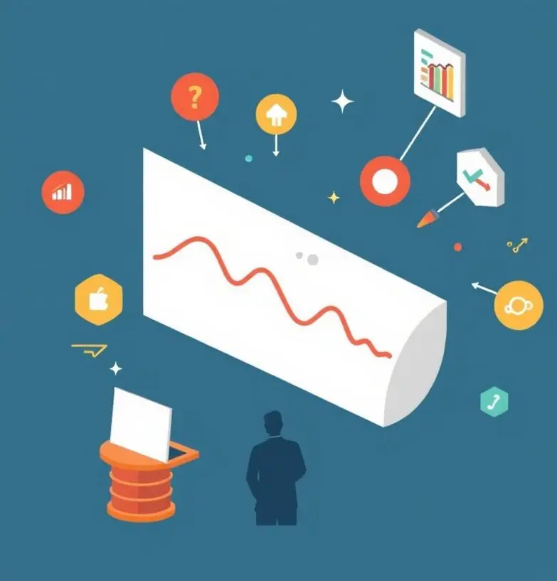 Dois profissionais de marketing olhando para dashboards com campos agrícolas ao fundo.