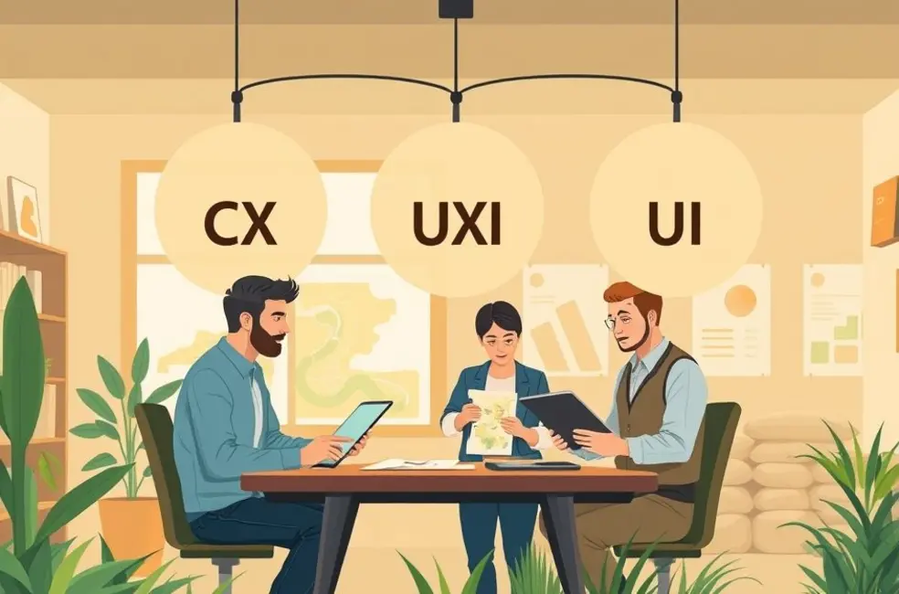 Por que CX UX e UI ainda confundem o Agro