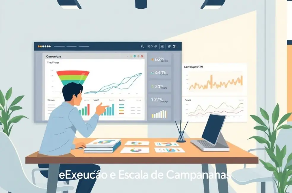 Execução, experimentação e escala: transformar audiência em resultados comerciais