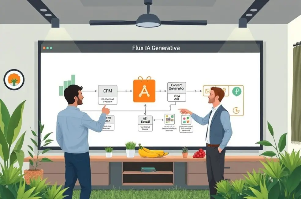 Implementação prática e fluxos de trabalho com IA Generativa