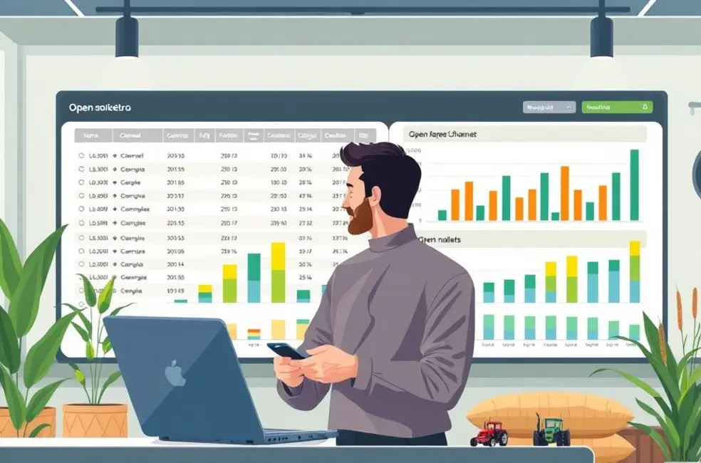 Mapa de canais com números indexados e metodologia
