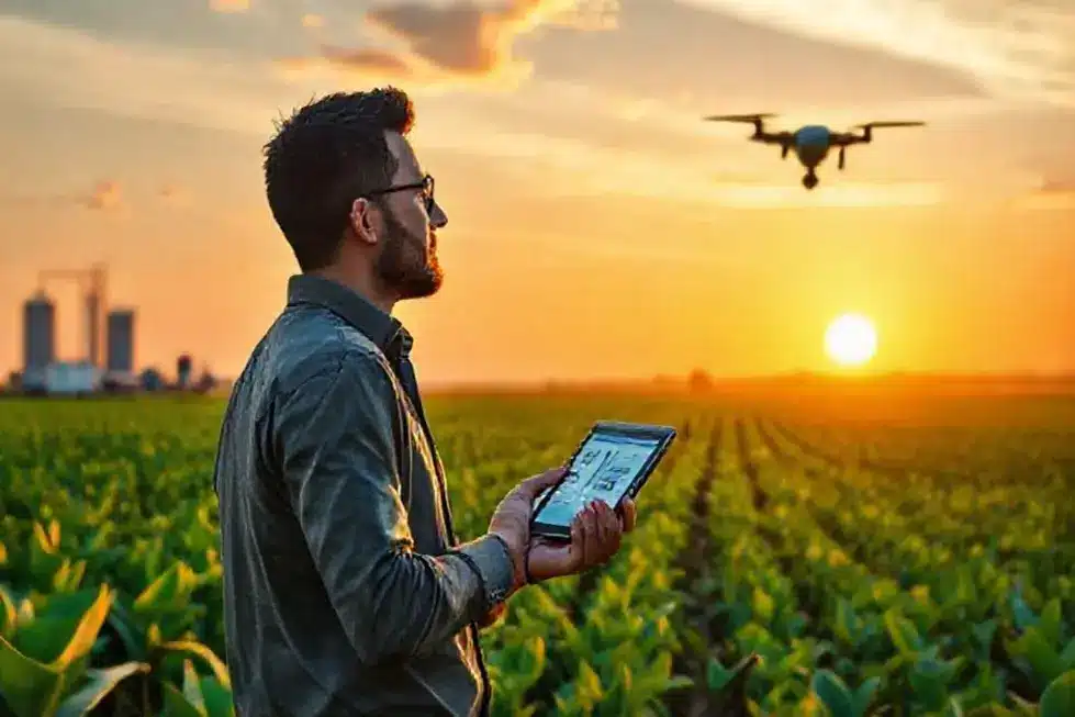 Ilustração de pessoa em estrada rural ao amanhecer simbolizando o ponto de virada após uma crise profissional.