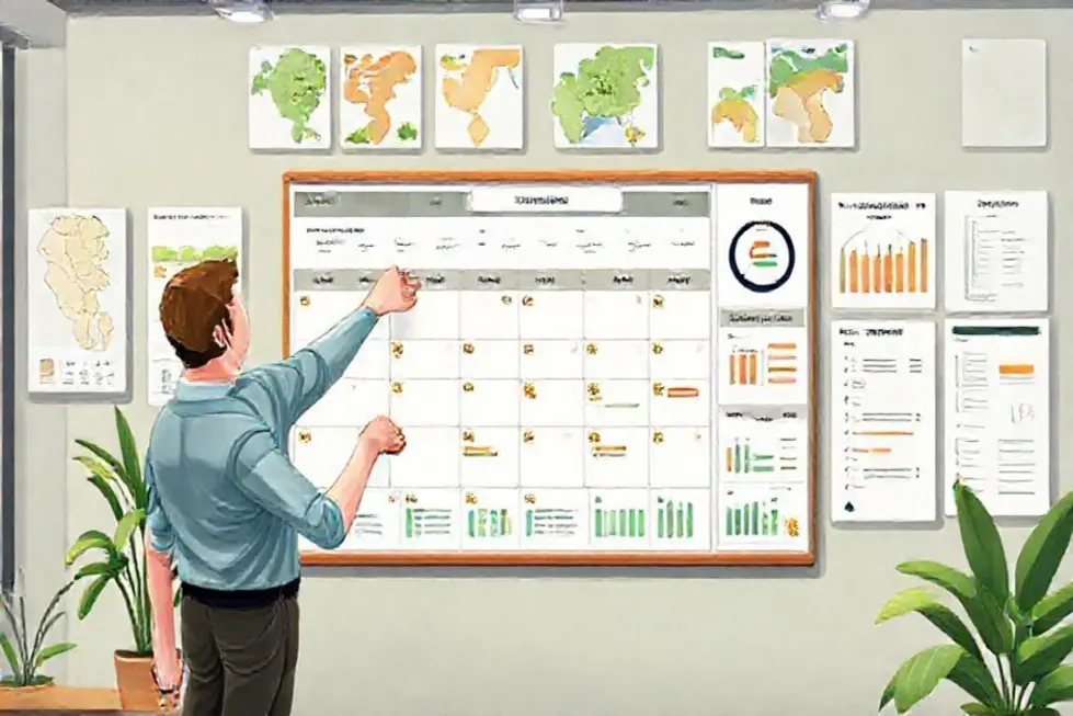 Operações, métricas e plano anual acionável