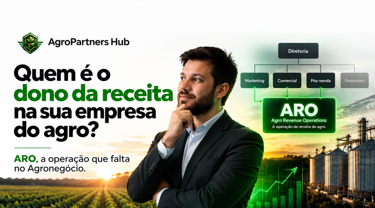 Arte do AgroPartners Hub: quem é o dono da receita na sua empresa do agro?